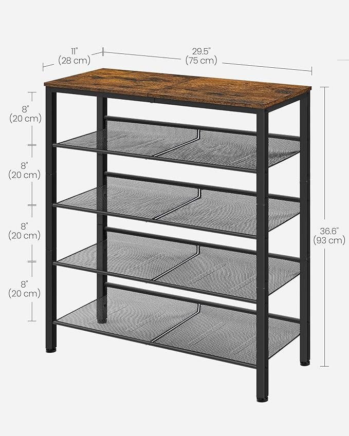 CLIVORAA Shoe Rack for Entryway, Freestanding - Image 3